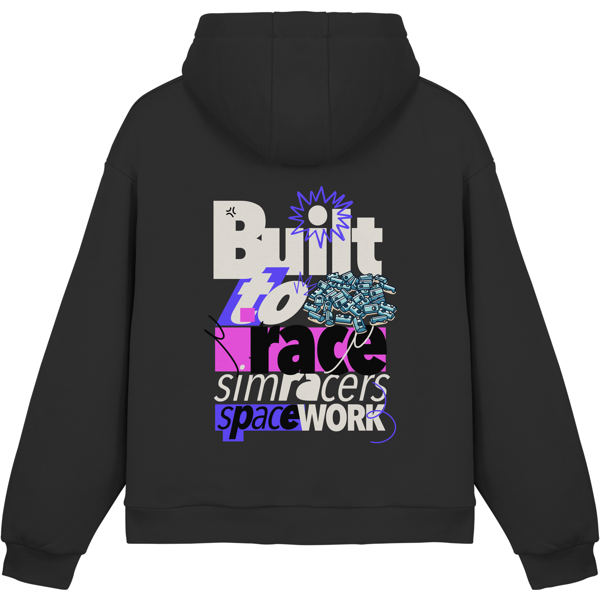 SimRacers WorkSpace - Fluffy Boxcut Hoodie