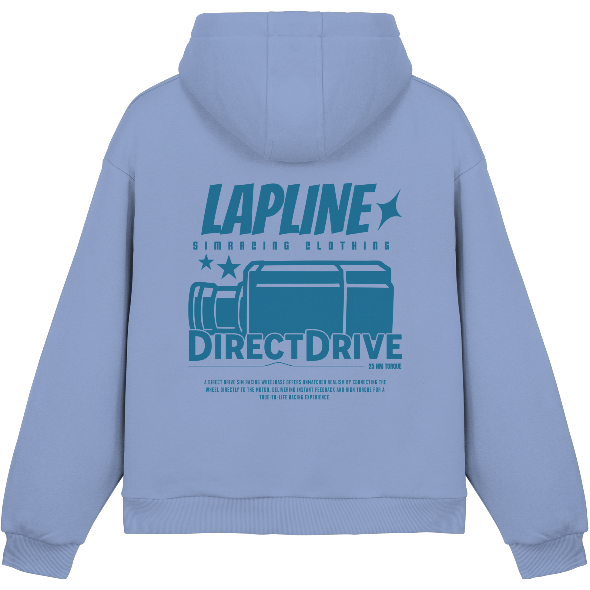 Lapline Unique Wheelbase - Fluffy Boxcut Hoodie mit Stickmotiv vorne