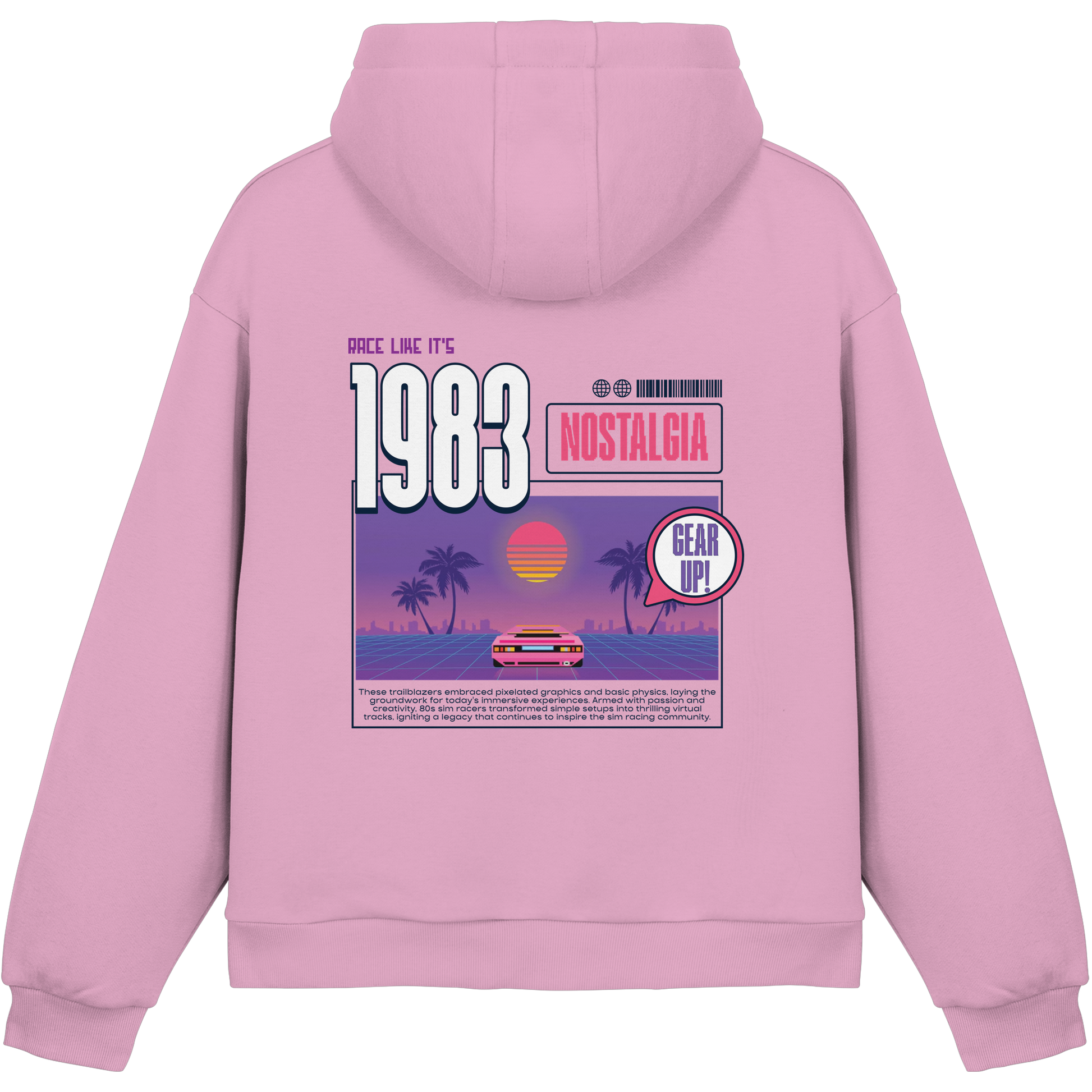 Retro Racer - Fluffy Boxcut Hoodie
