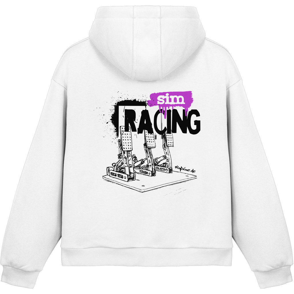 Throttle Therapy - Fluffy Boxcut Hoodie mit Stickmotiv
