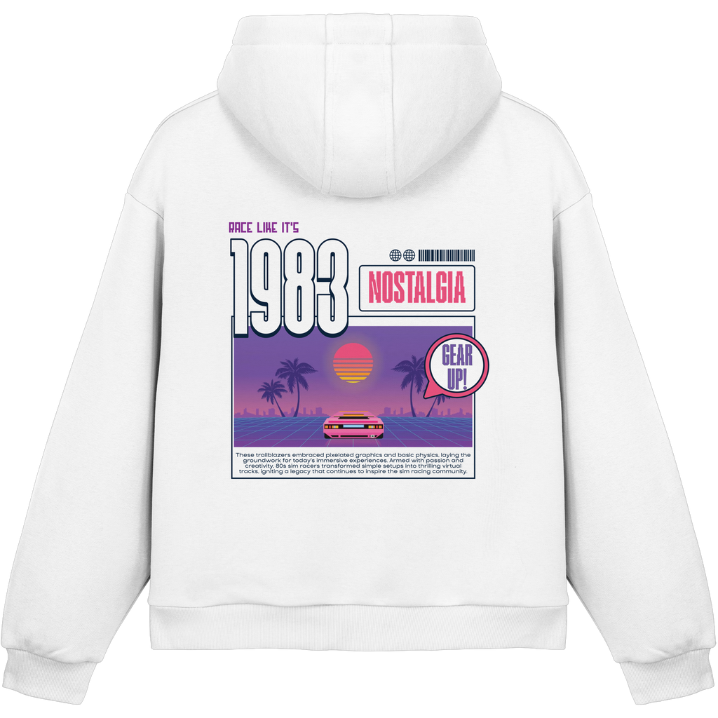 Retro Racer - Fluffy Boxcut Hoodie