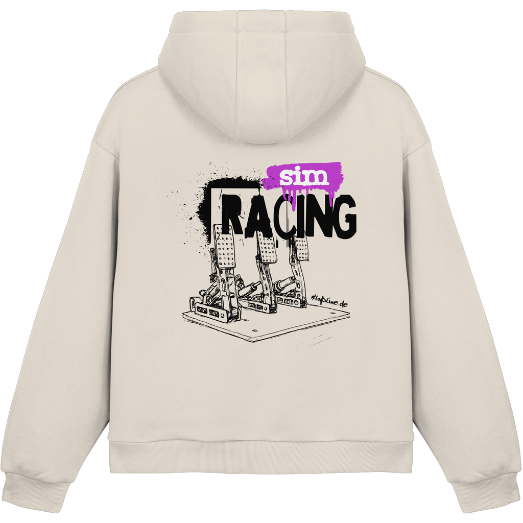 Throttle Therapy - Fluffy Boxcut Hoodie mit Stickmotiv