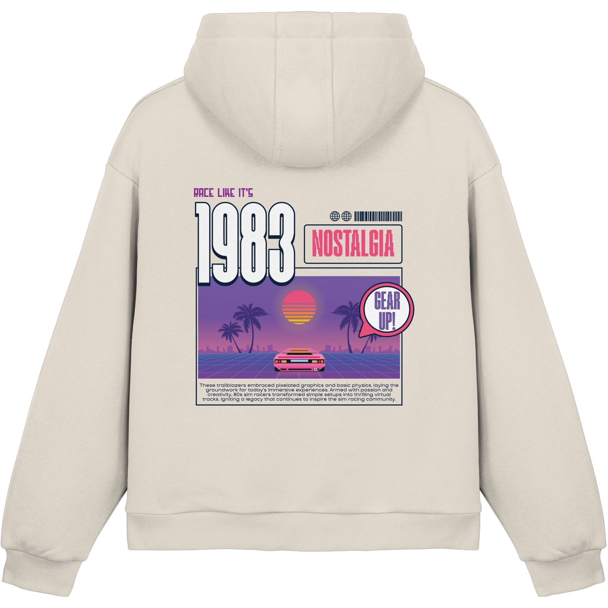 Retro Racer - Fluffy Boxcut Hoodie