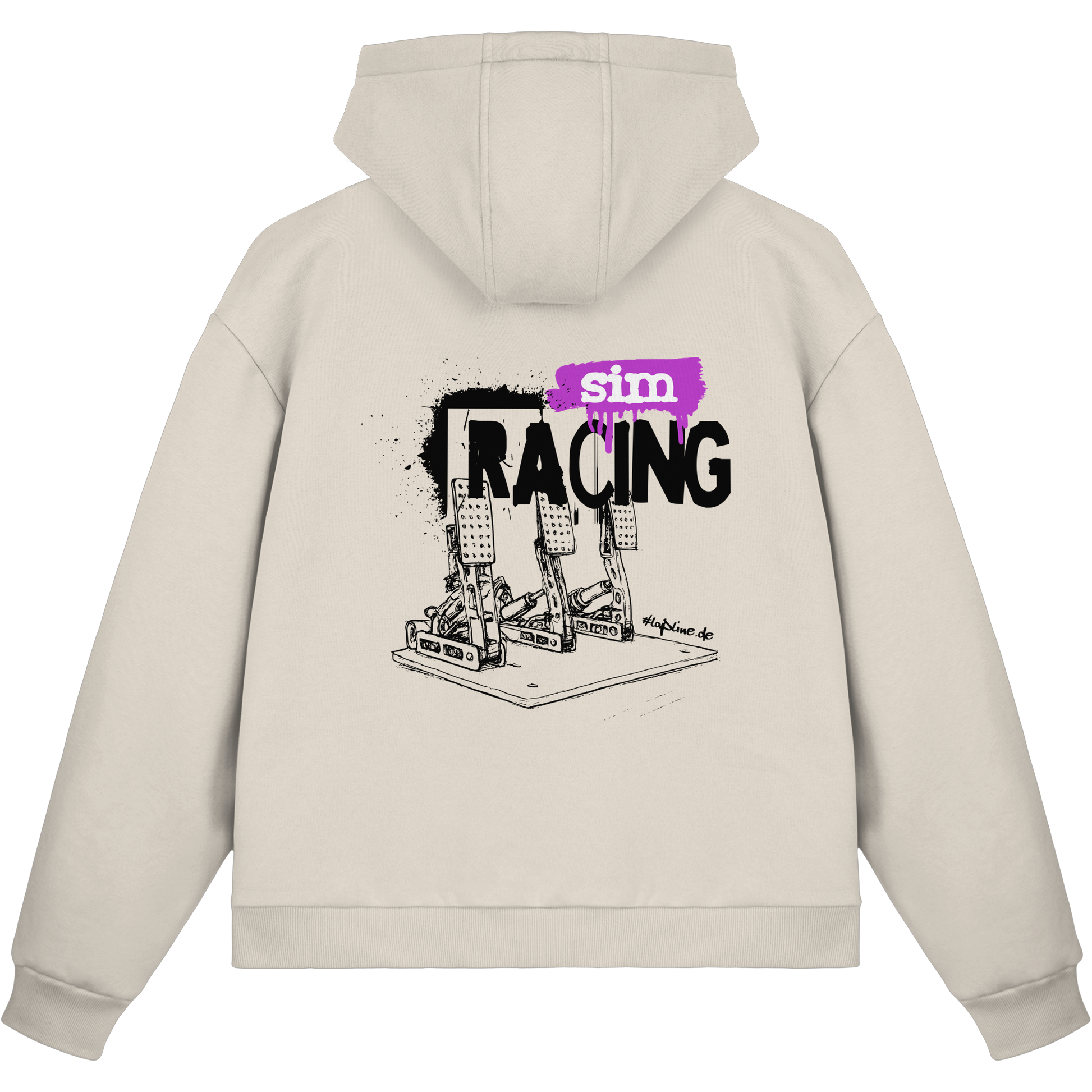 Throttle Therapy - Fluffy Boxcut Zipper - Stickmotiv vorne