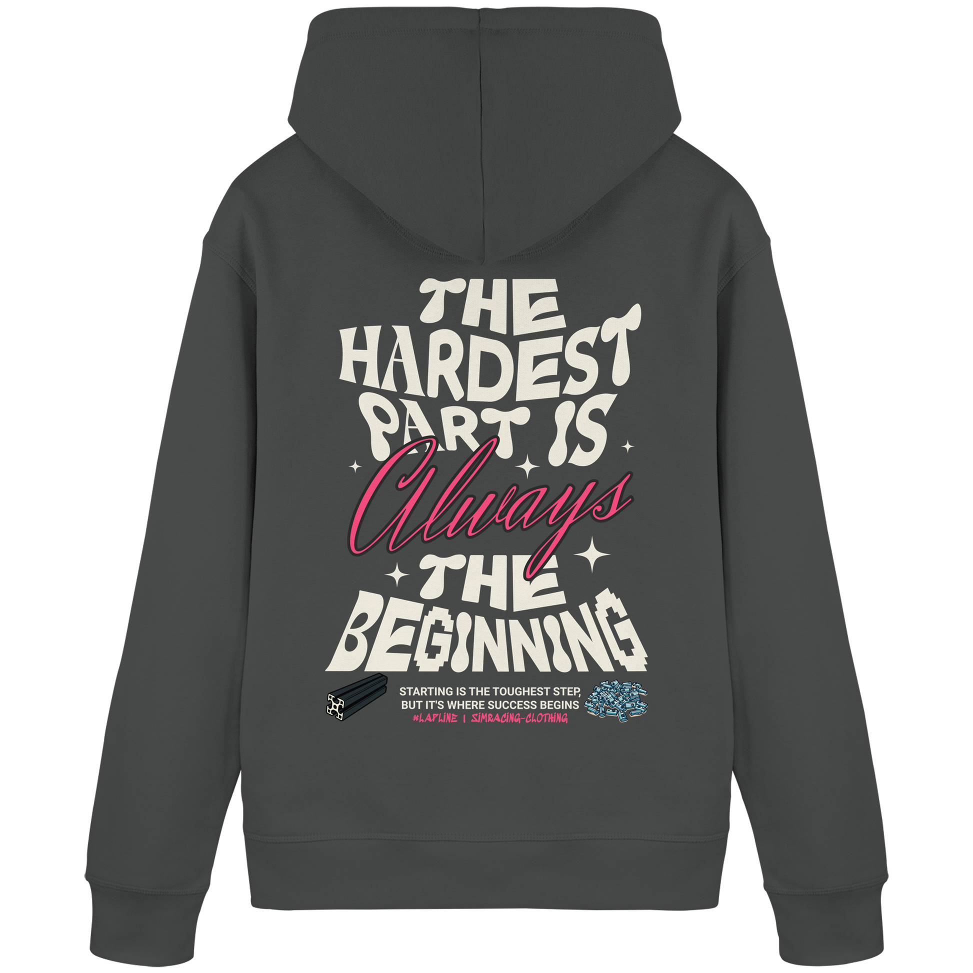 The beginning - Hoodie - Stickmotiv vorne