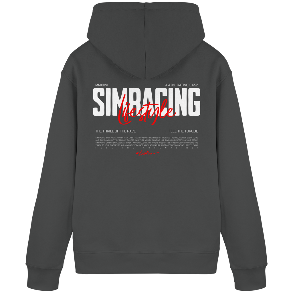 Simracing-Lifestyle - Hoodie - Stickmotiv vorne