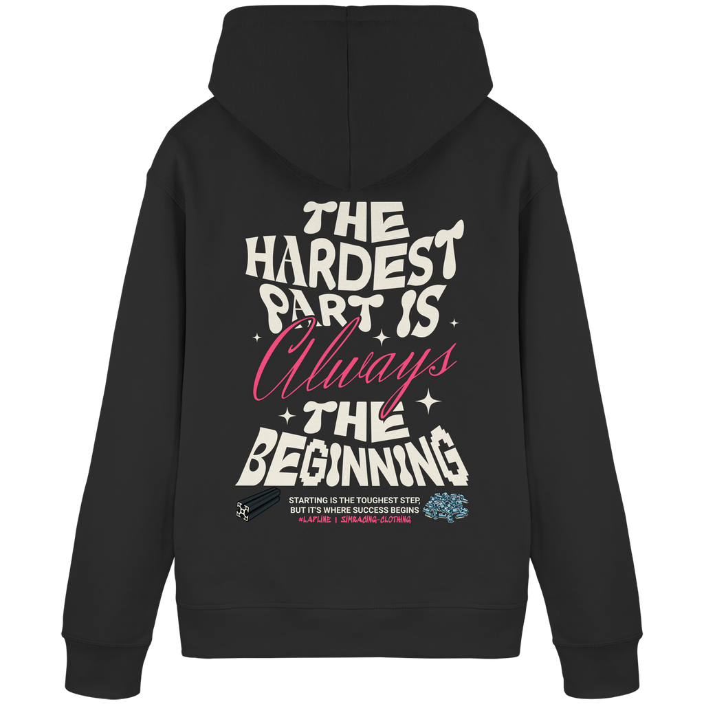 The beginning - Hoodie - Stickmotiv vorne