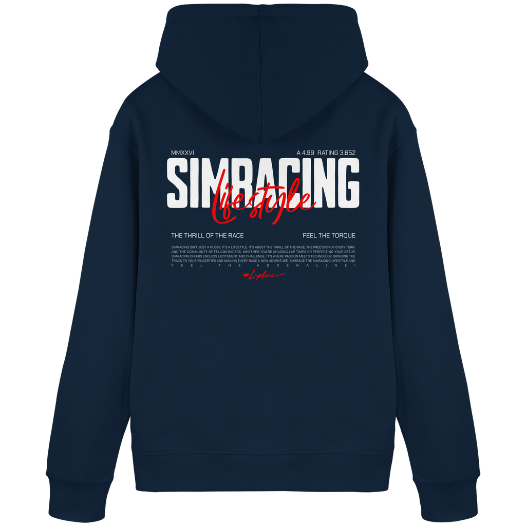 Simracing-Lifestyle - Hoodie - Stickmotiv vorne