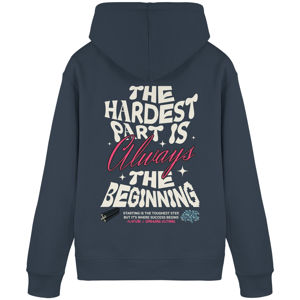 The beginning - Hoodie - Stickmotiv vorne