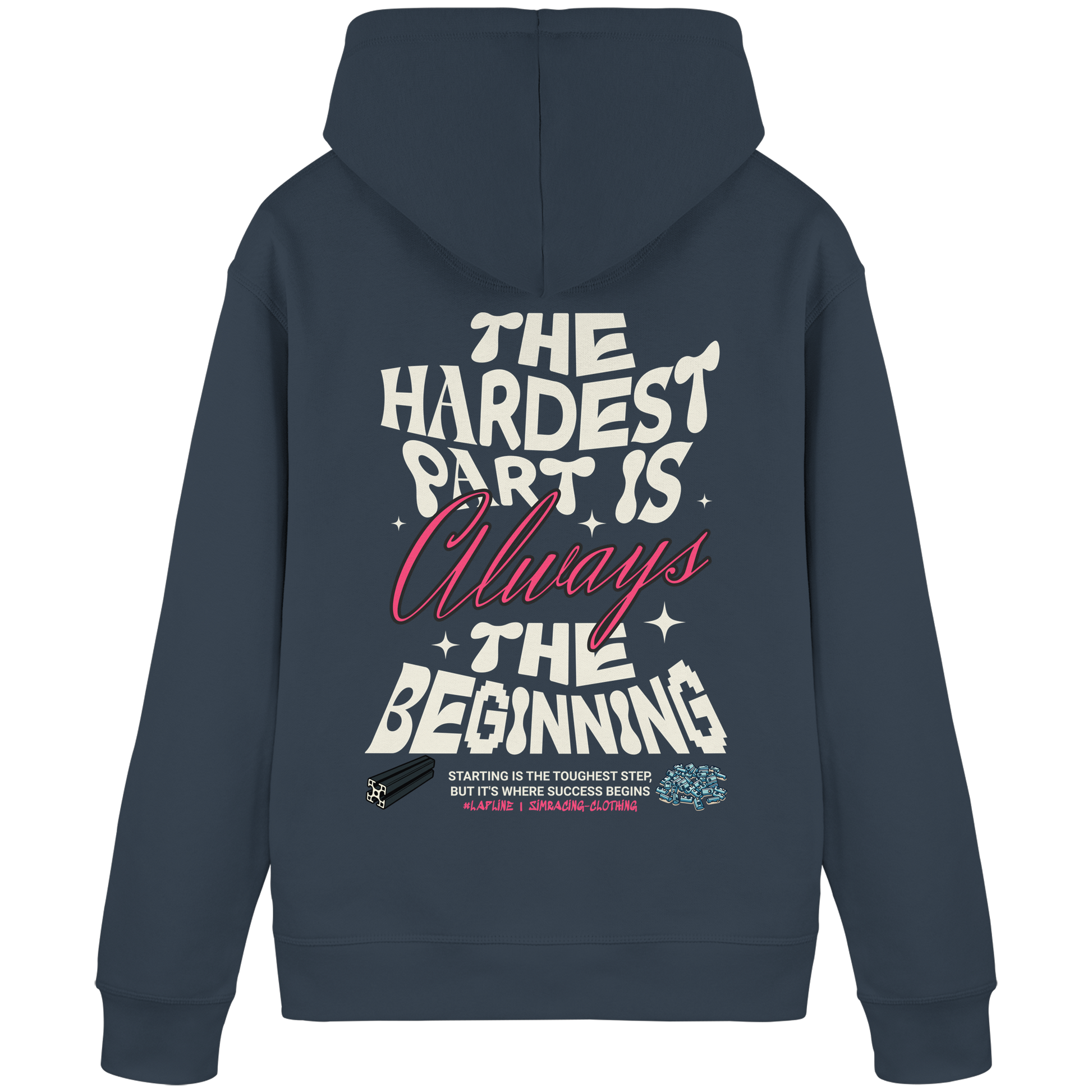 The beginning - Hoodie - Stickmotiv vorne