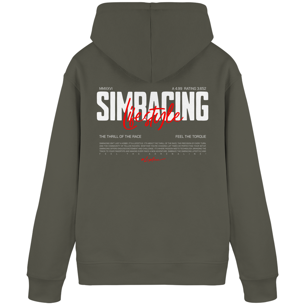 Simracing-Lifestyle - Hoodie - Stickmotiv vorne