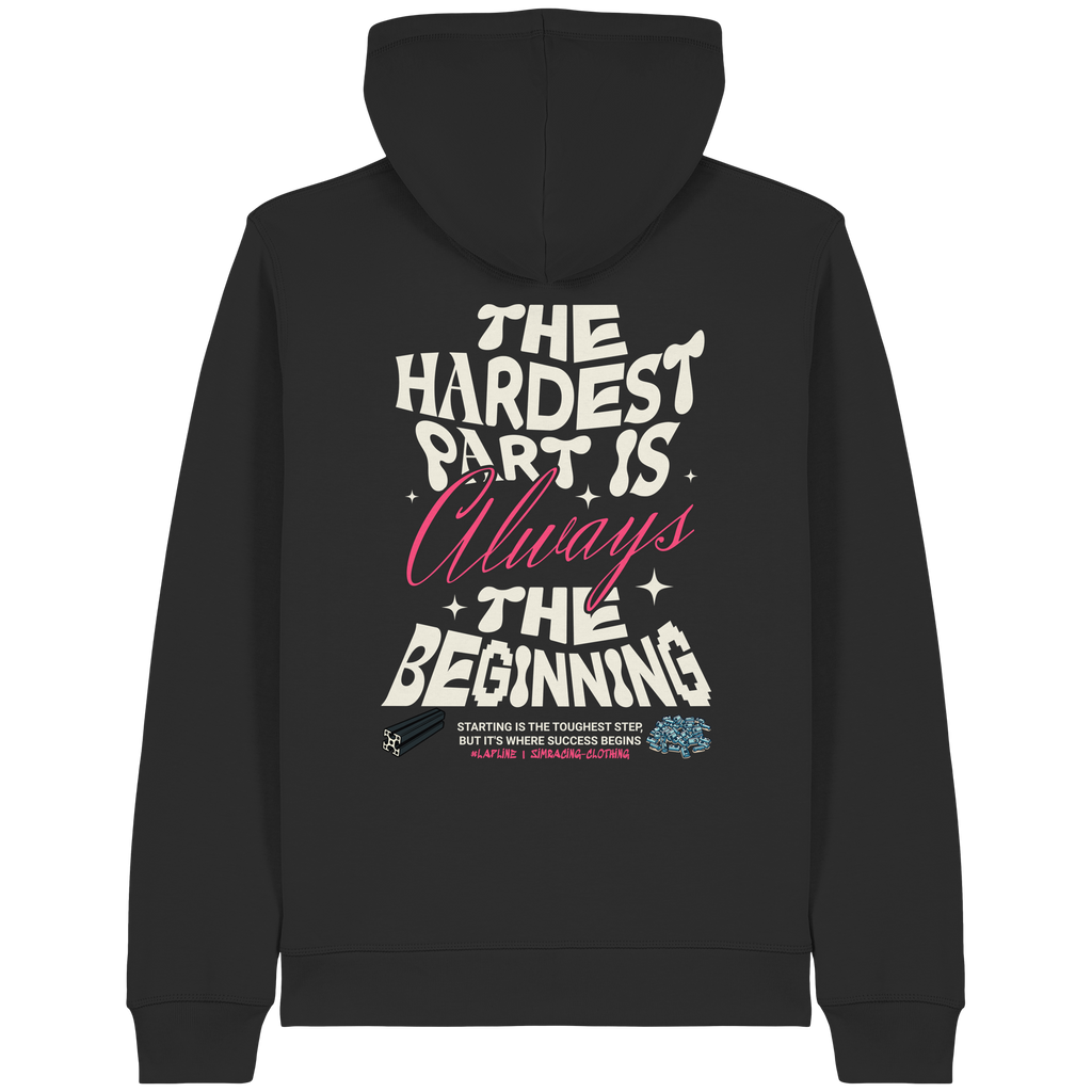 The beginning - Zipper - Stickmotiv vorne