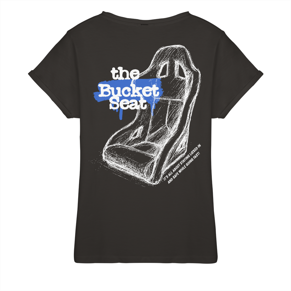 The Bucket Seat - Womens Roll-Up T-Shirt