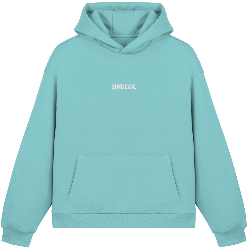 Simgear. Basic Fluffy Boxcut Hoodie mit Stickmotiv