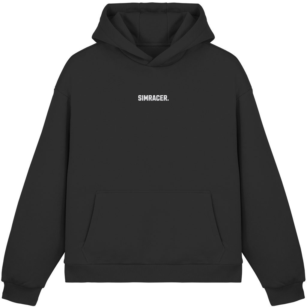 Simracer. Basic - Fluffy Boxcut Hoodie - Bestickt