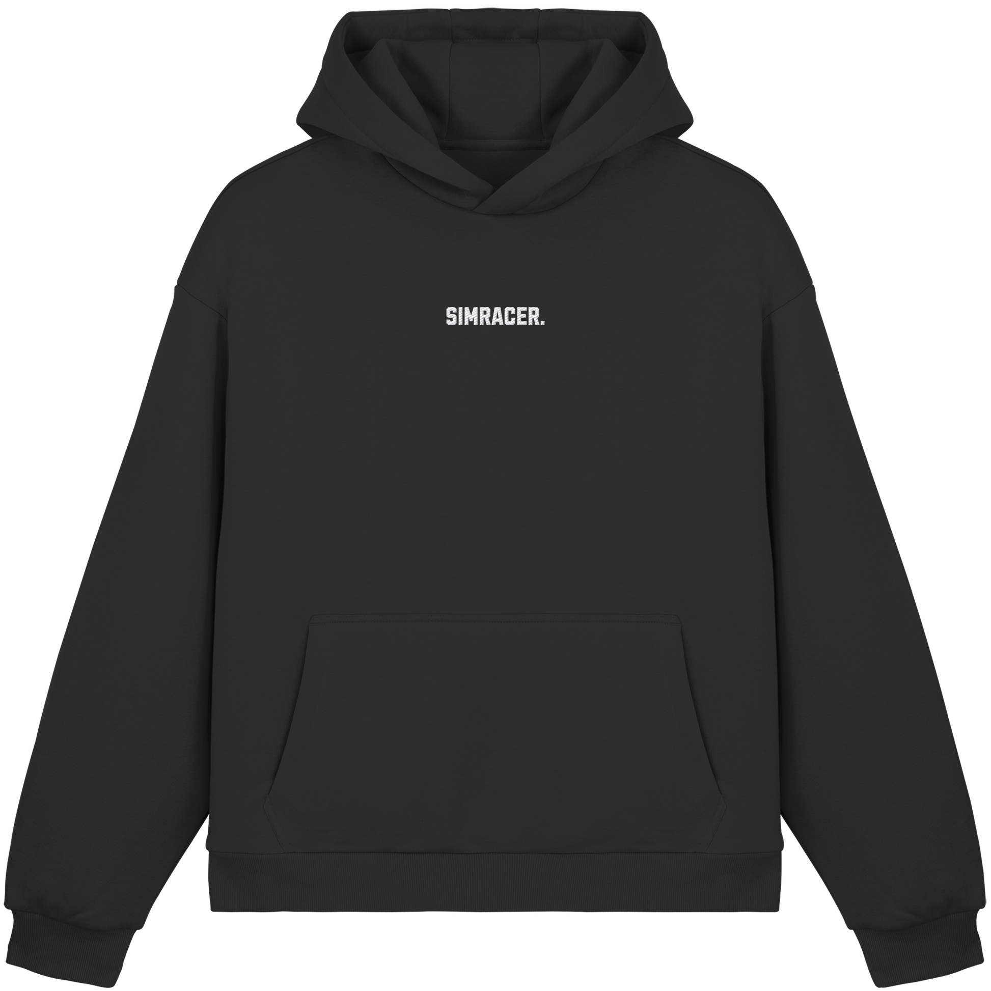 Simracer. Basic - Fluffy Boxcut Hoodie - Bestickt