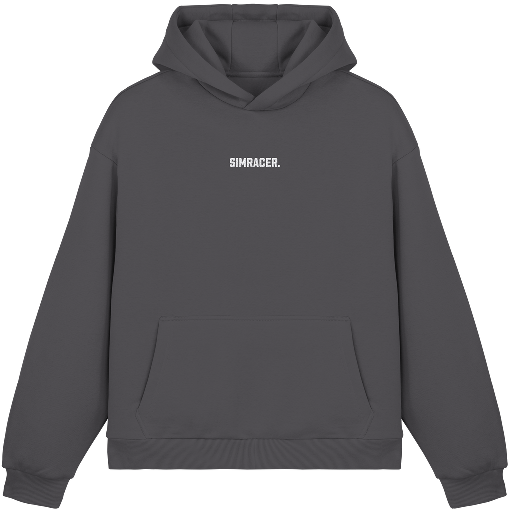 Simracer. Basic - Fluffy Boxcut Hoodie - Bestickt