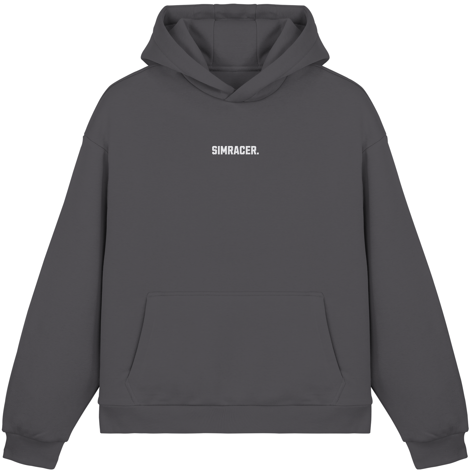 Simracer. Basic - Fluffy Boxcut Hoodie - Bestickt