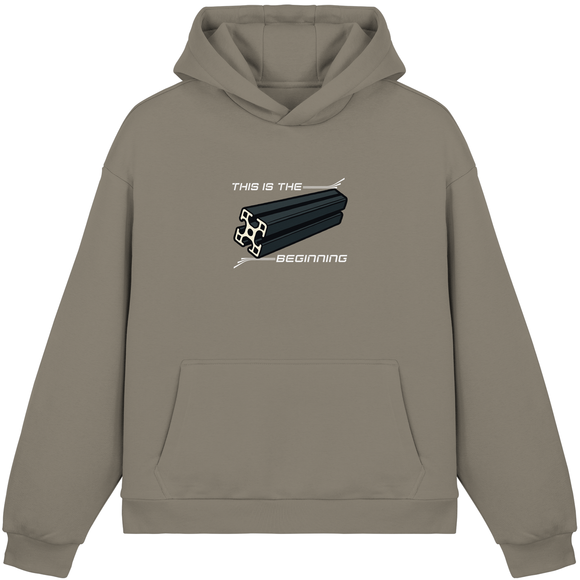 This is the beginning - Fluffy Boxcut Hoodie