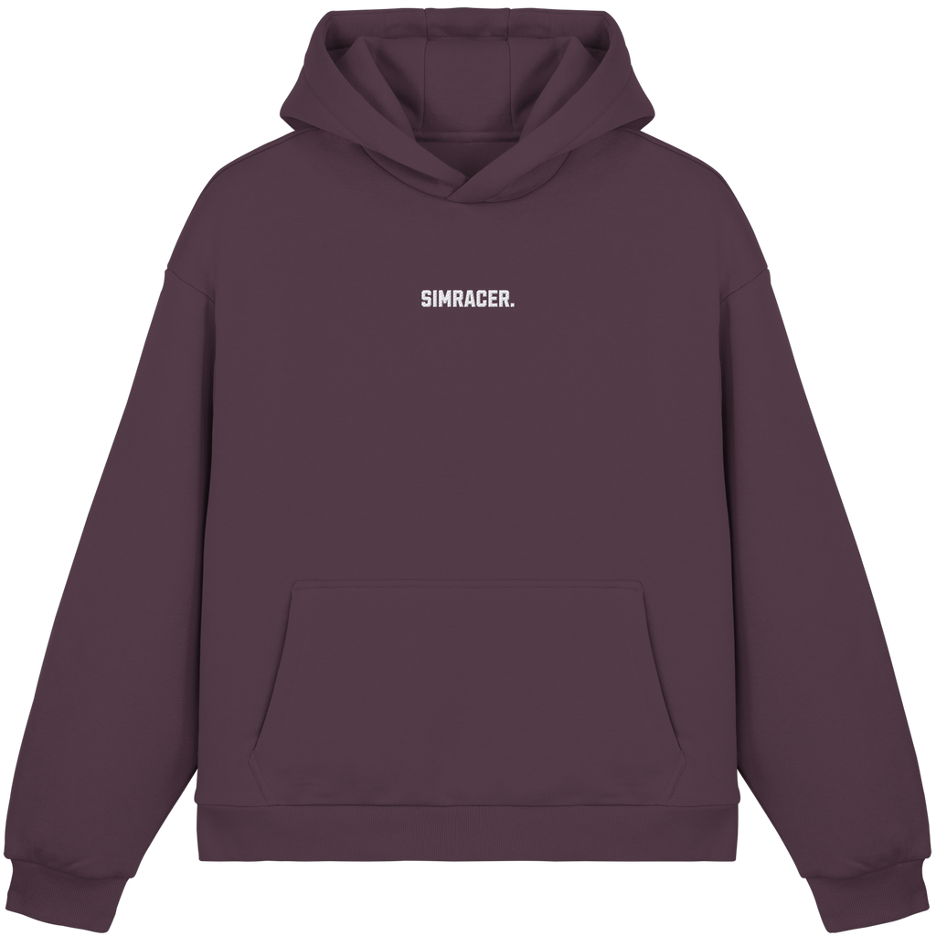 Simracer. Basic - Fluffy Boxcut Hoodie - Bestickt