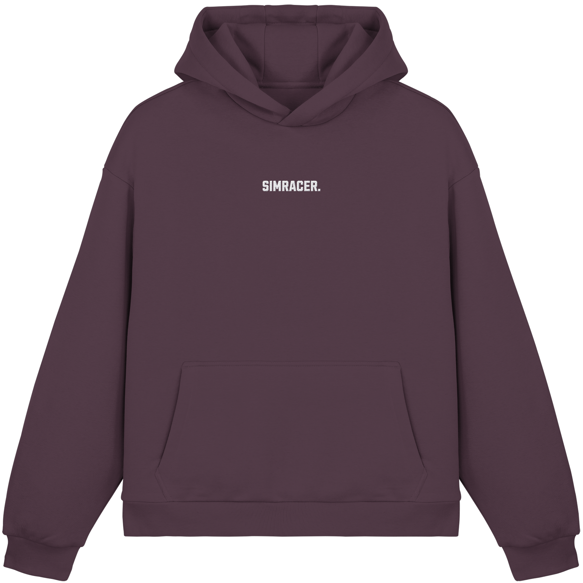 Simracer. Basic - Fluffy Boxcut Hoodie - Bestickt