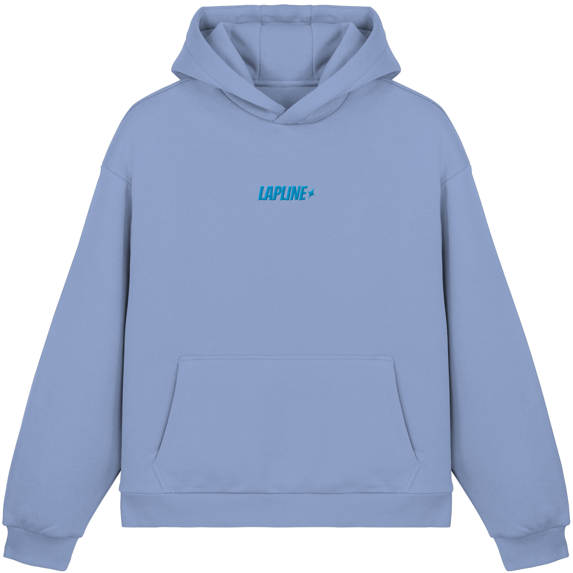 Lapline Unique Wheelbase - Fluffy Boxcut Hoodie mit Stickmotiv vorne