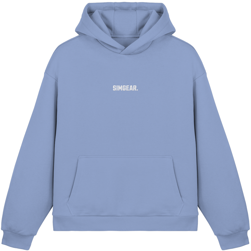 Simgear. Basic Fluffy Boxcut Hoodie mit Stickmotiv