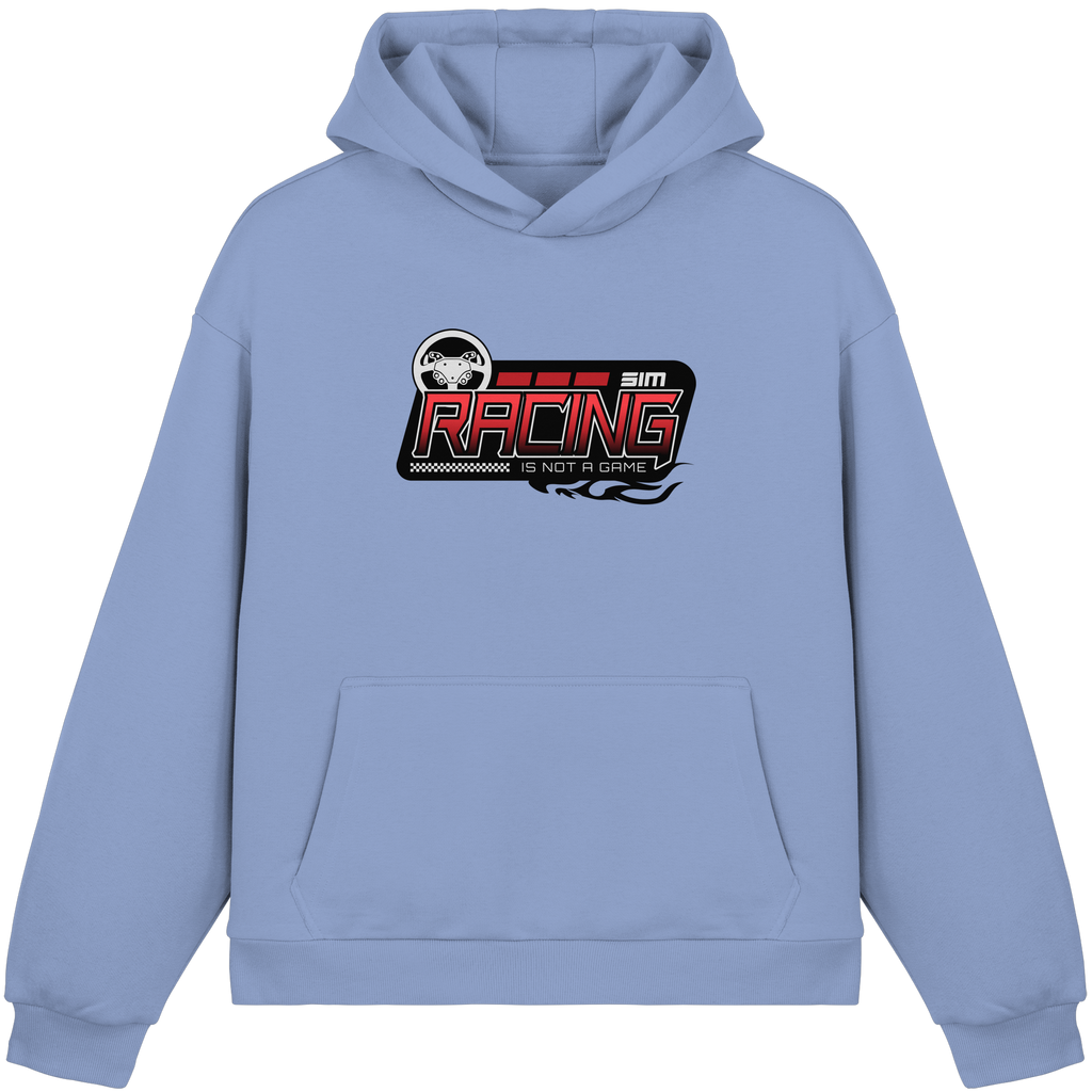 SimRacing is not a Game - Frontprint Only - Fluffy Boxcut Hoodie