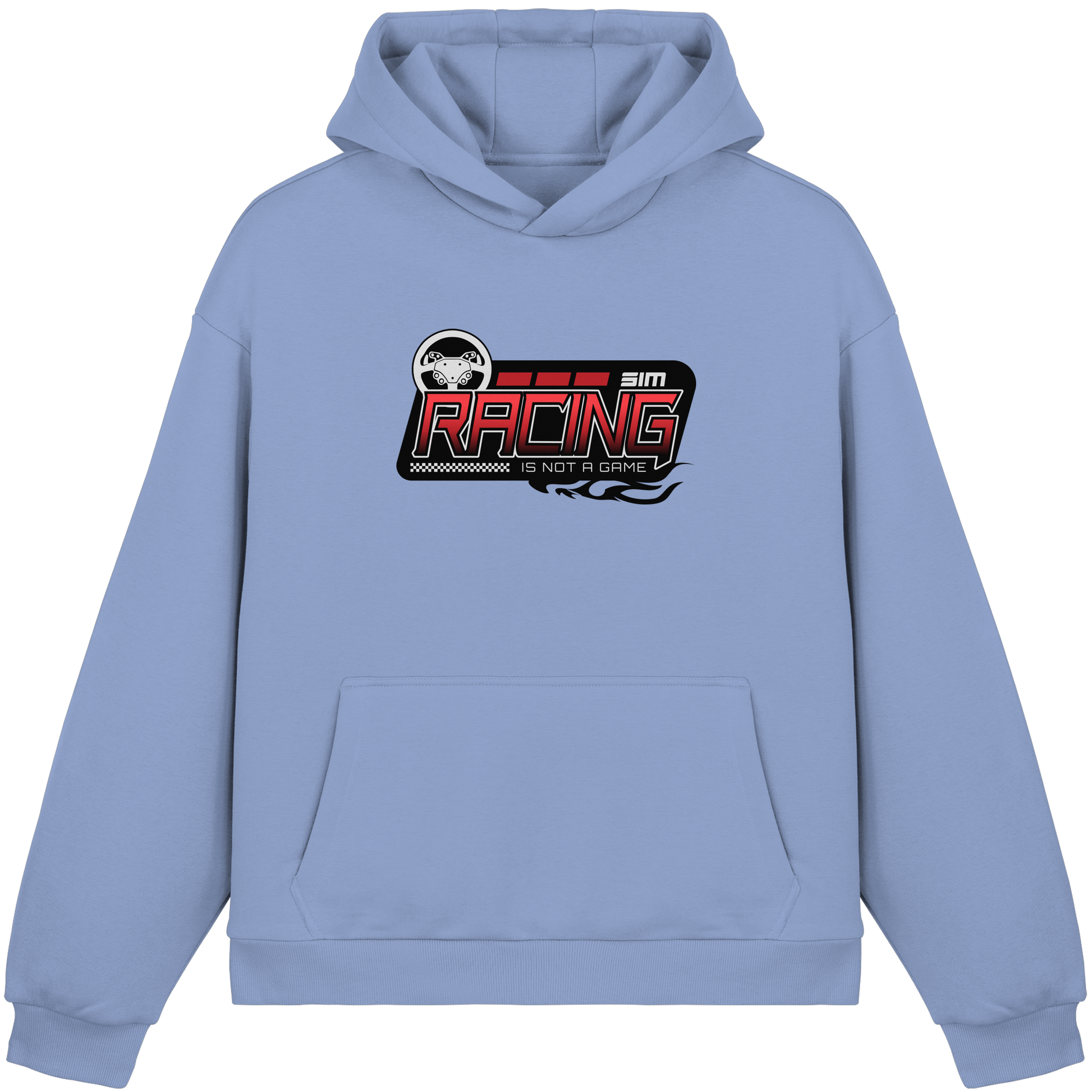SimRacing is not a Game - Frontprint Only - Fluffy Boxcut Hoodie