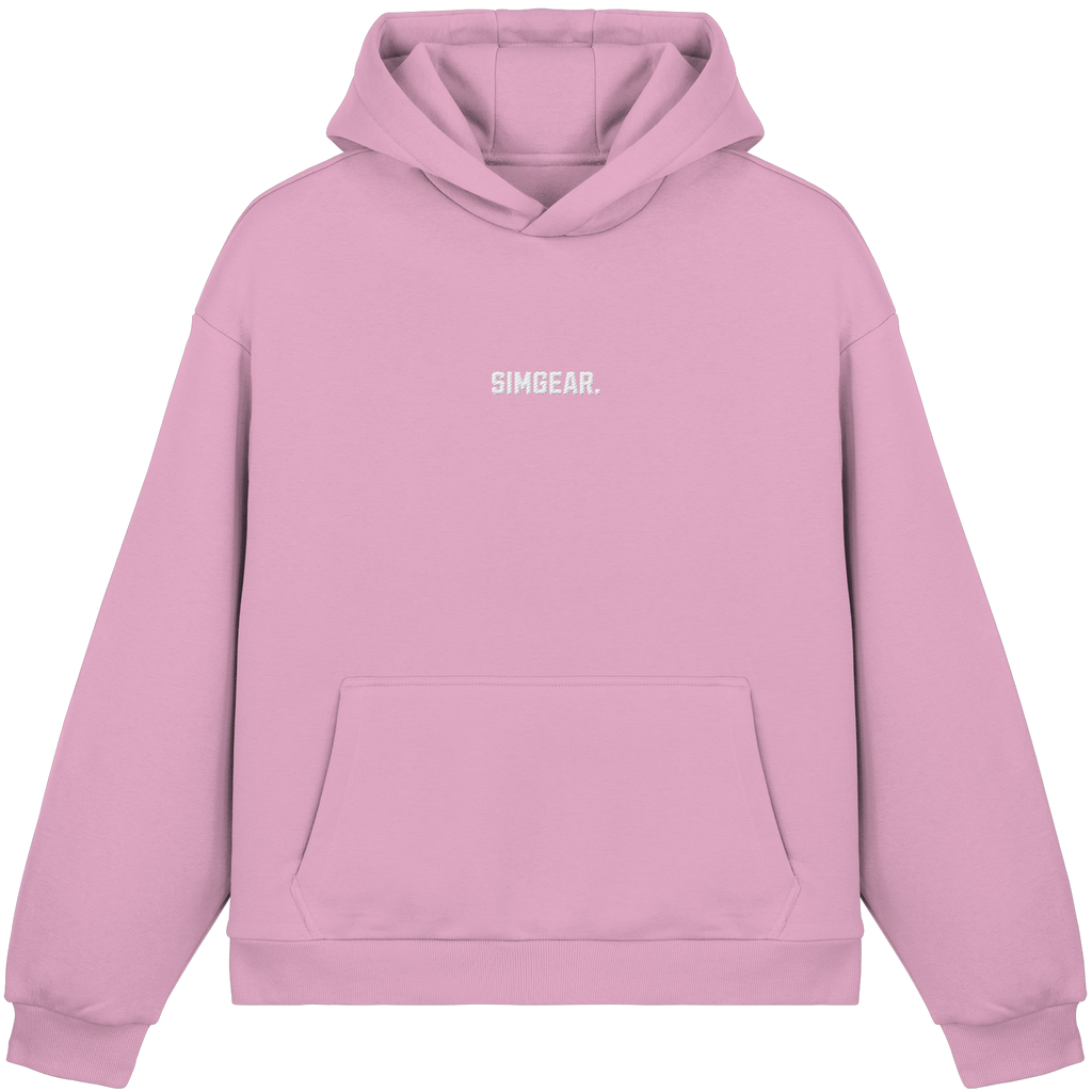 Simgear. Basic Fluffy Boxcut Hoodie mit Stickmotiv
