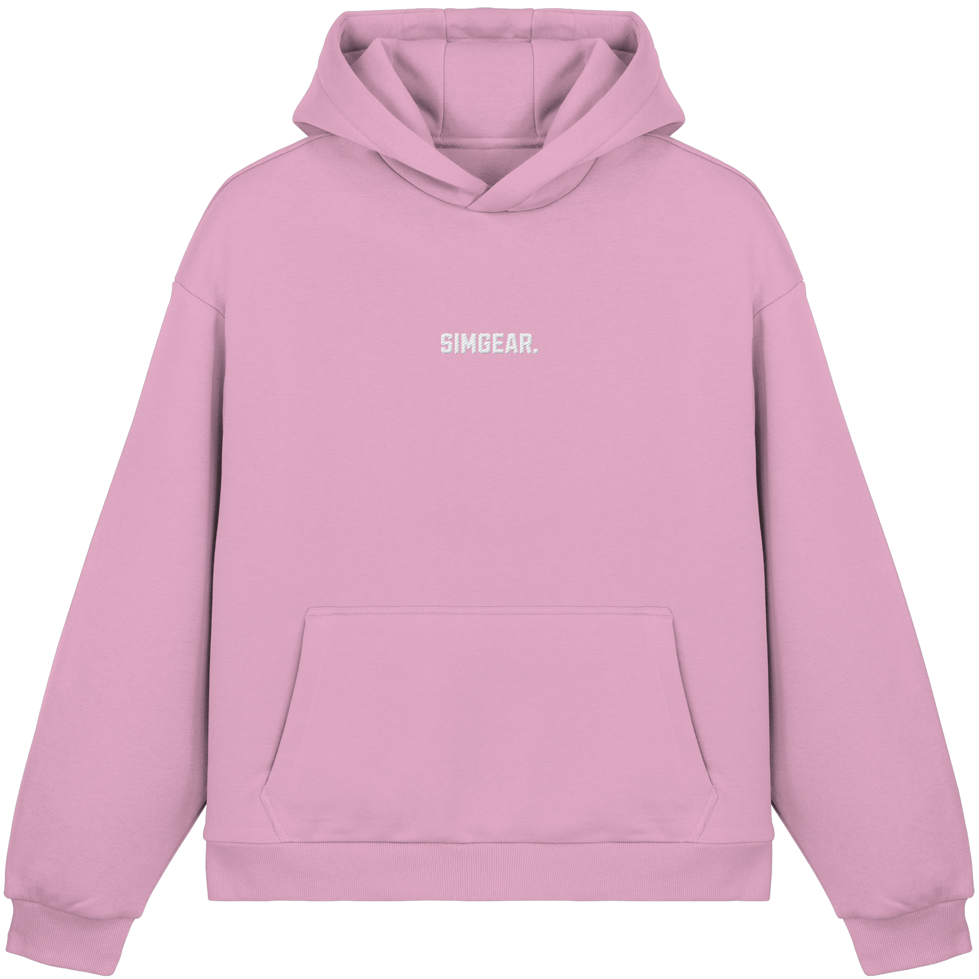 Simgear. Basic Fluffy Boxcut Hoodie mit Stickmotiv