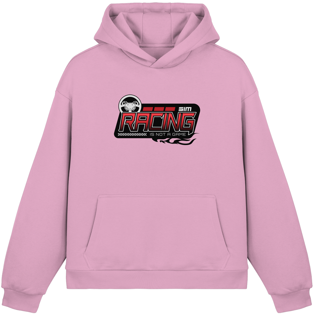 SimRacing is not a Game - Frontprint Only - Fluffy Boxcut Hoodie
