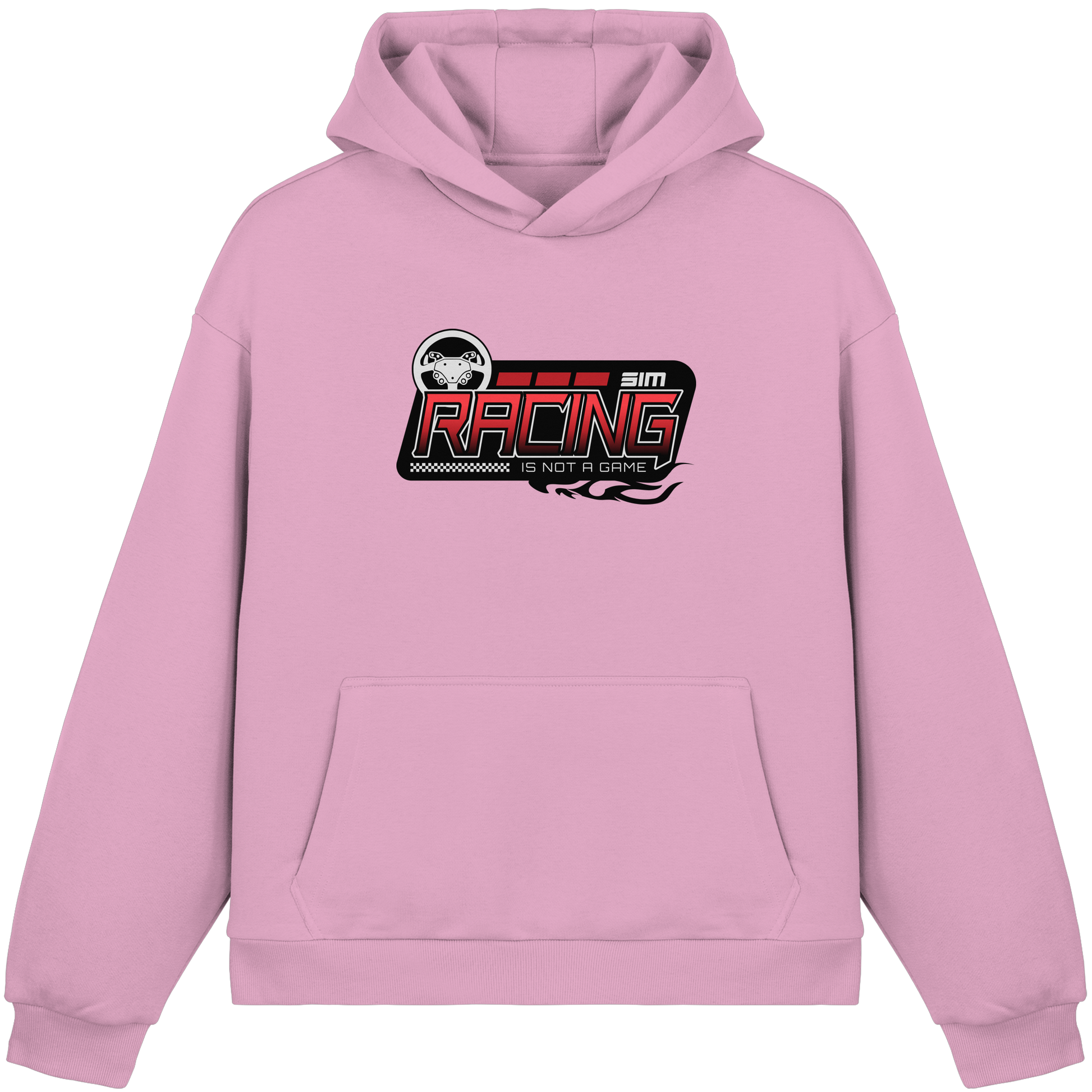 SimRacing is not a Game - Frontprint Only - Fluffy Boxcut Hoodie