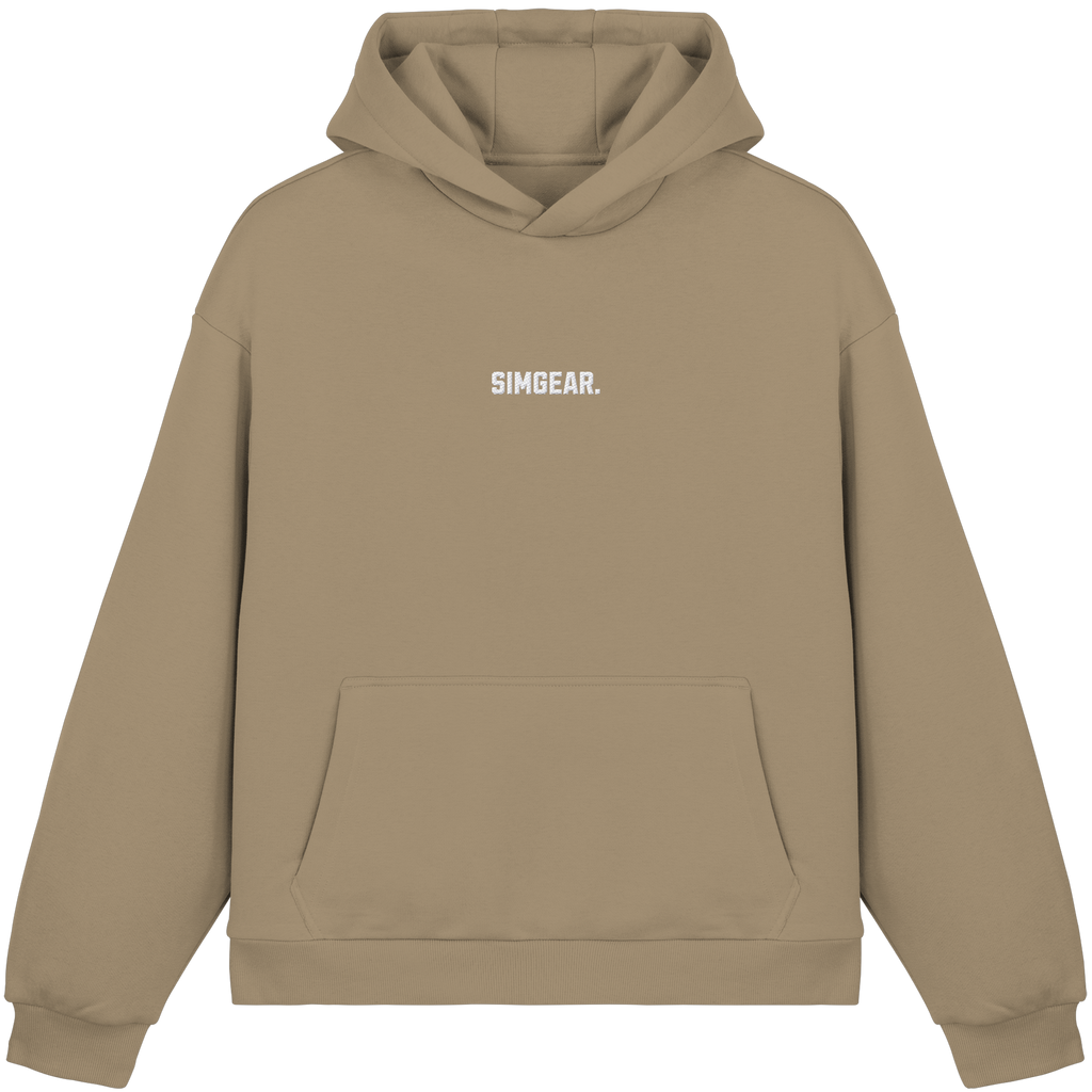 Simgear. Basic Fluffy Boxcut Hoodie mit Stickmotiv
