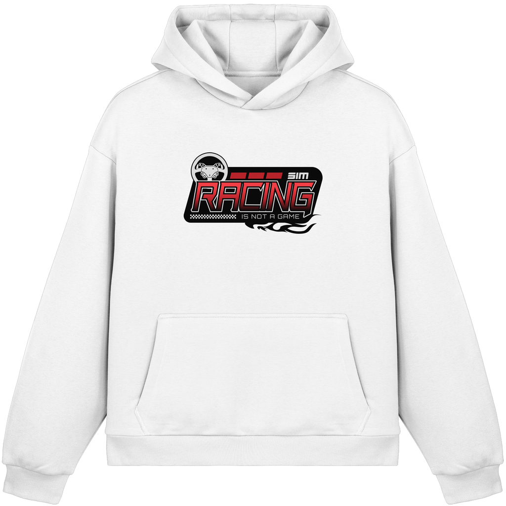 SimRacing is not a Game - Frontprint Only - Fluffy Boxcut Hoodie