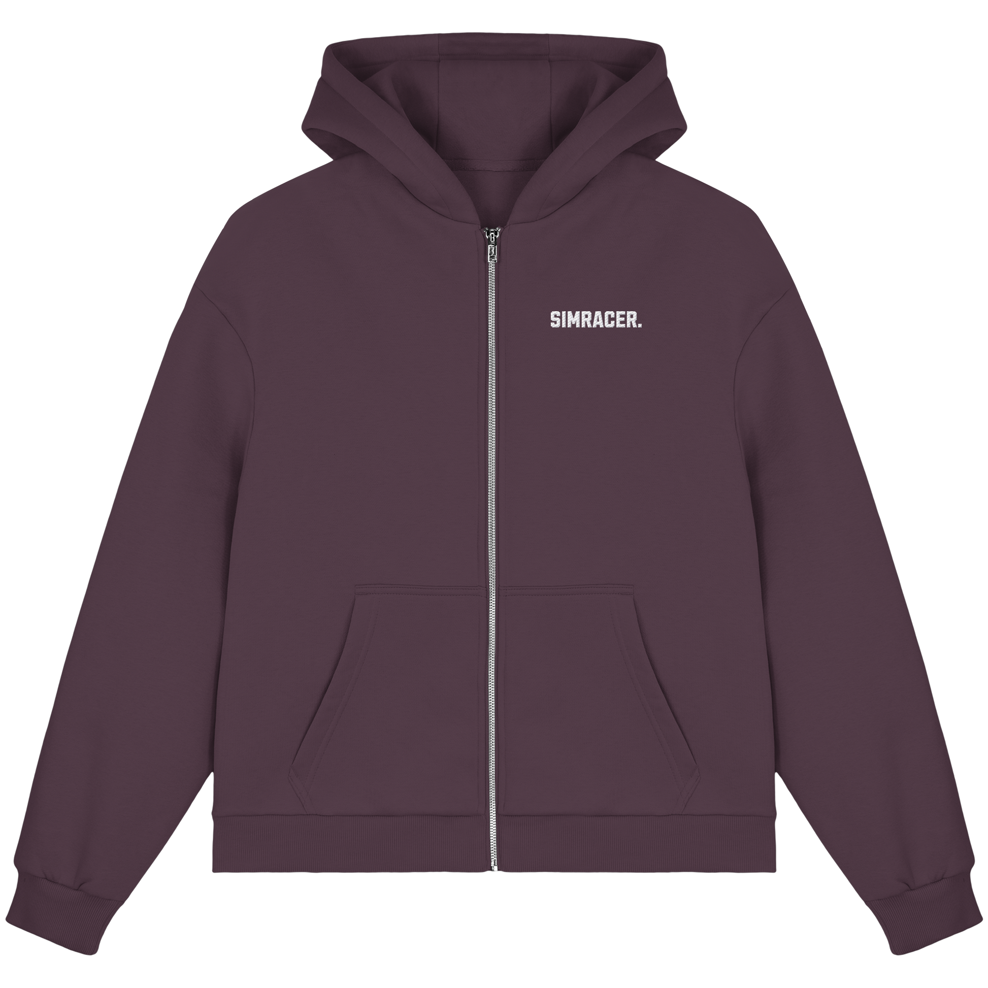 Simracer. Basic - Fluffy Boxcut Zipper - Bestickt