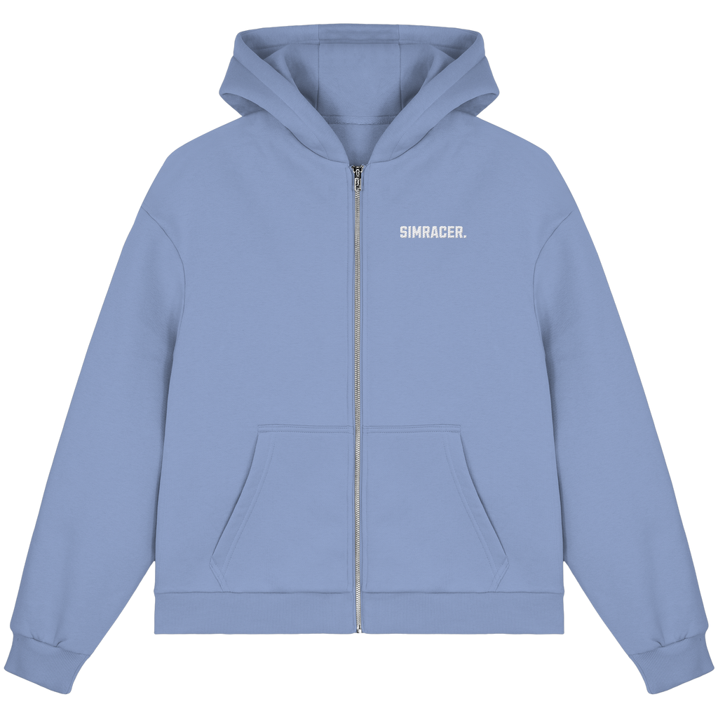 Simracer. Basic - Fluffy Boxcut Zipper - Bestickt