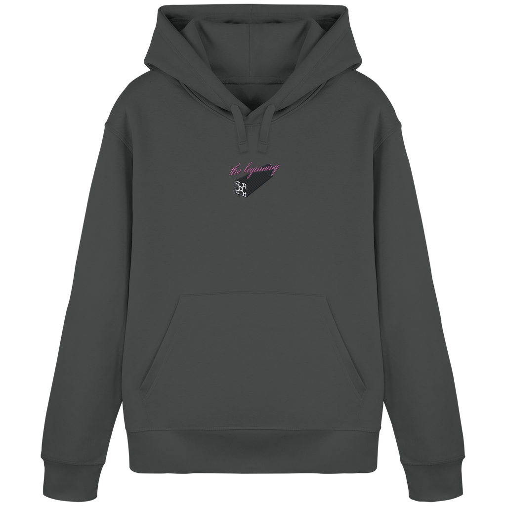The beginning - Hoodie - Stickmotiv vorne