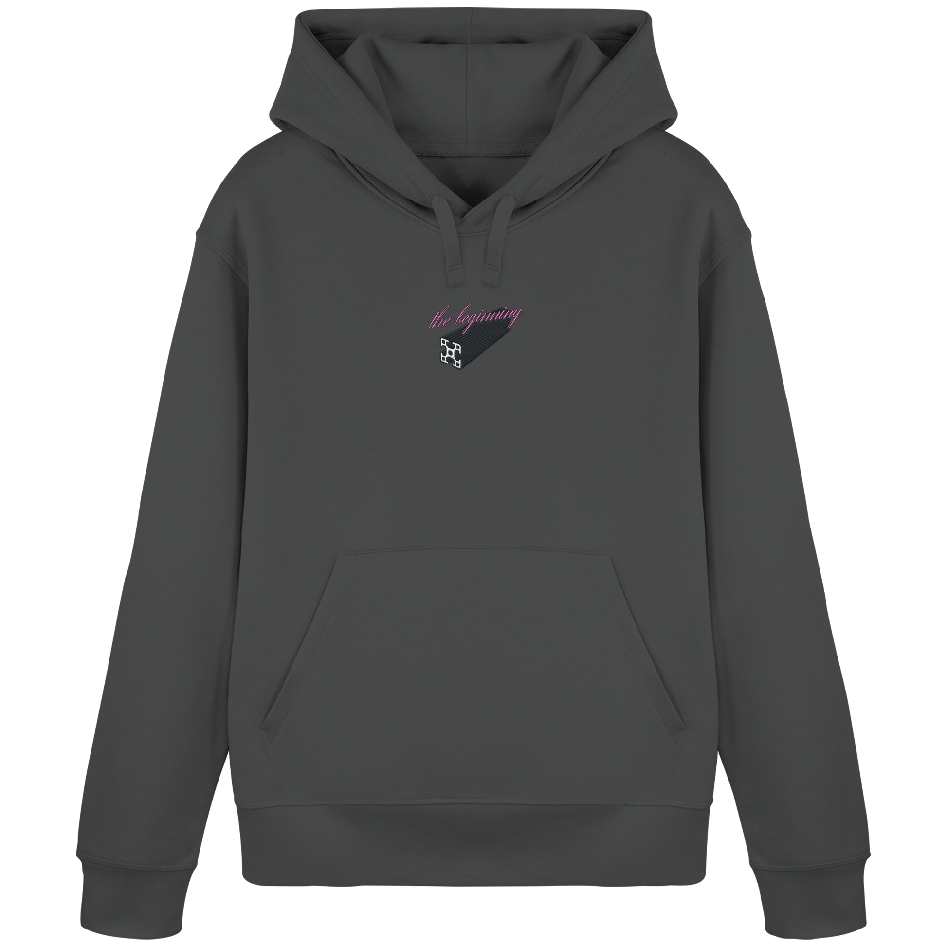 The beginning - Hoodie - Stickmotiv vorne