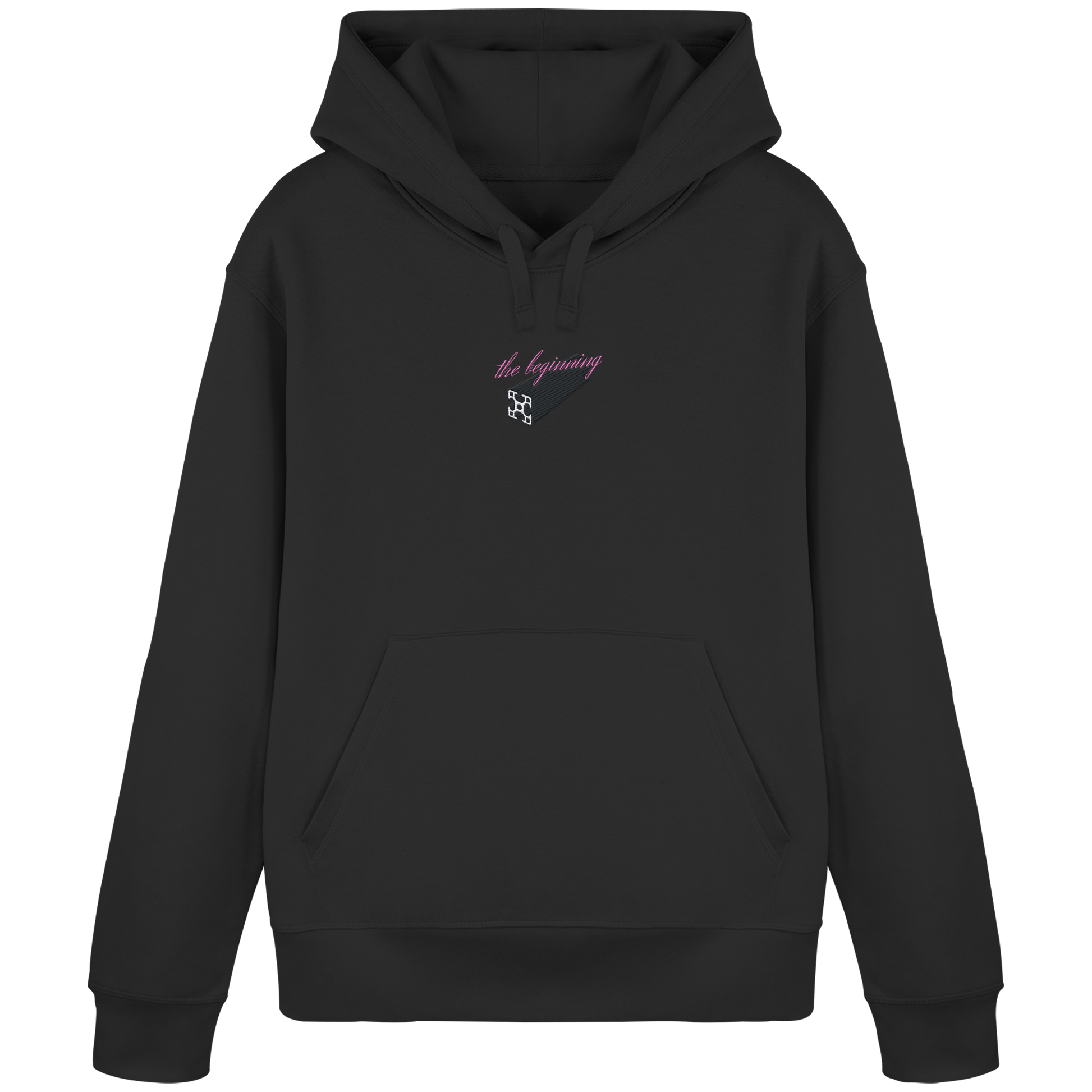 The beginning - Hoodie - Stickmotiv vorne