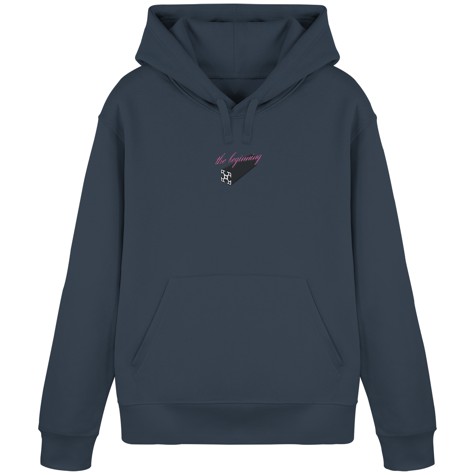 The beginning - Hoodie - Stickmotiv vorne
