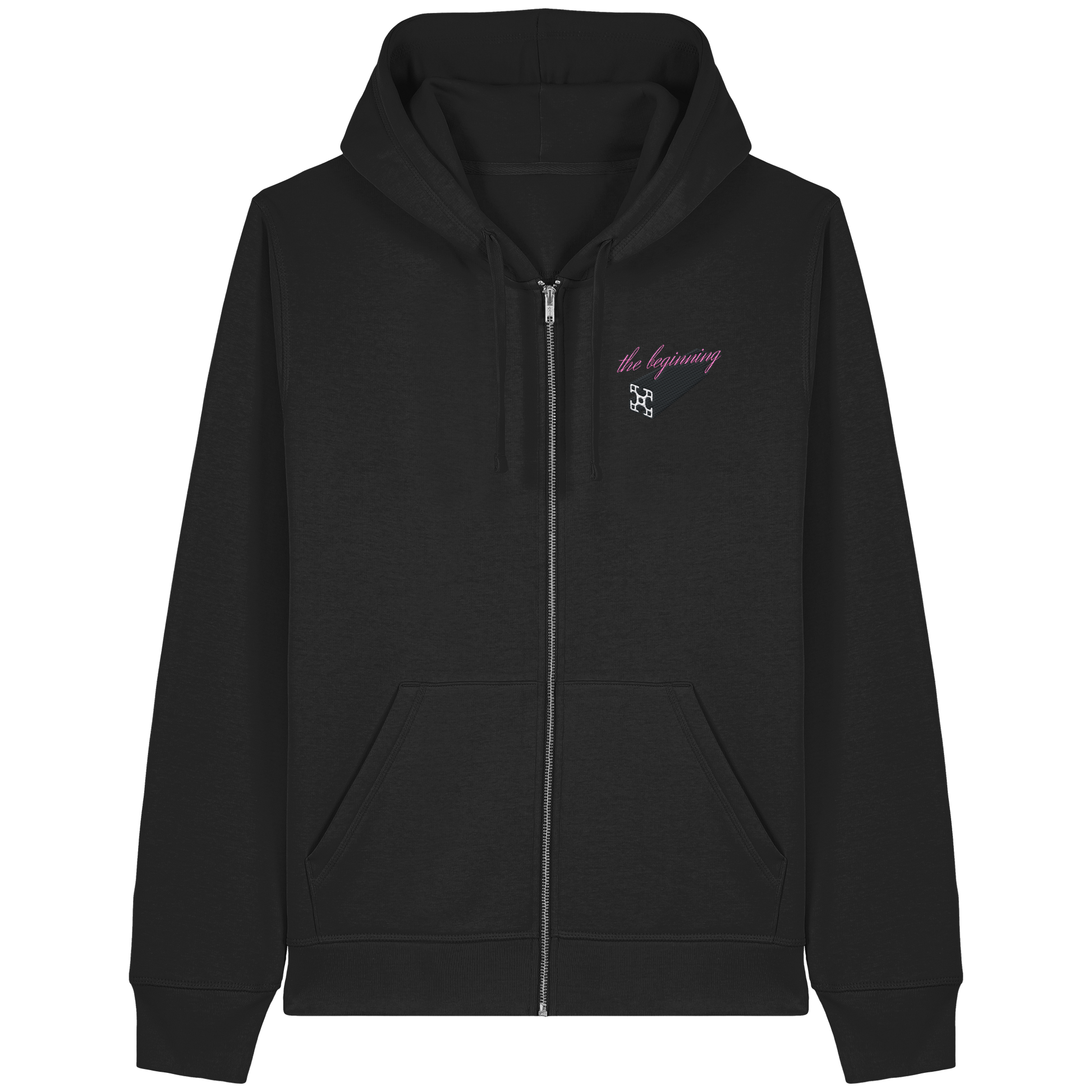 The beginning - Zipper - Stickmotiv vorne