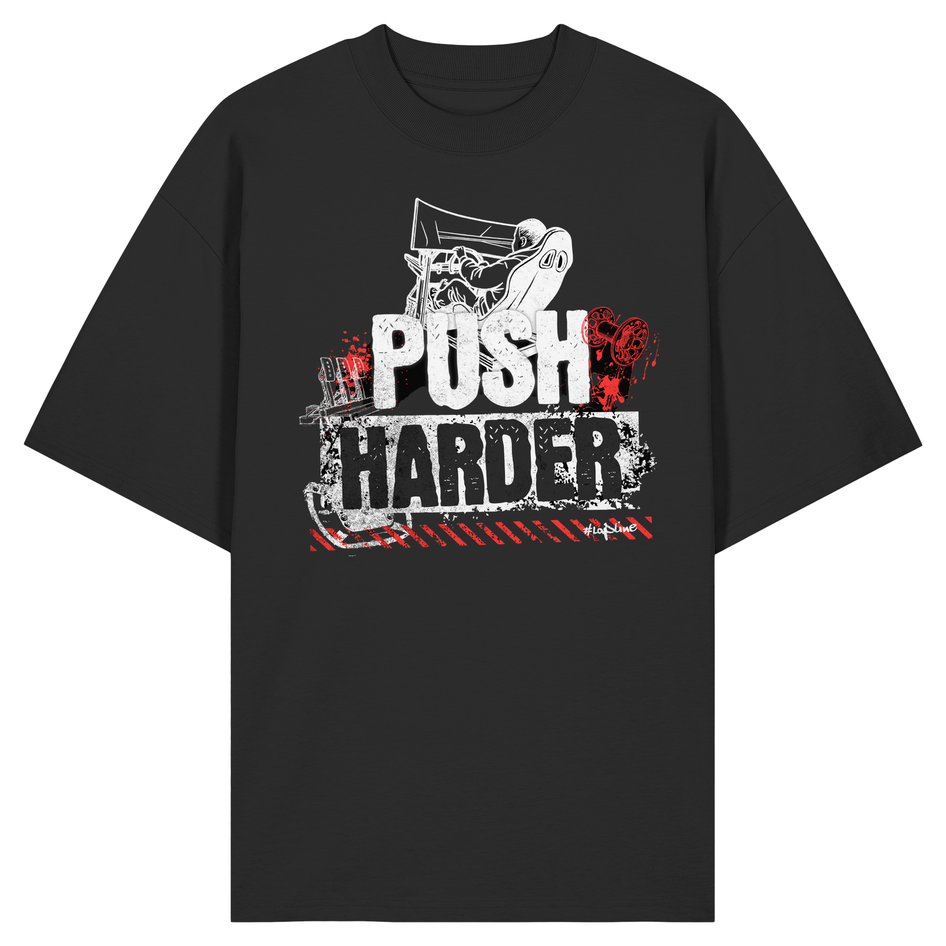 Push-Harder Frontprint Only - Oversize Shirt