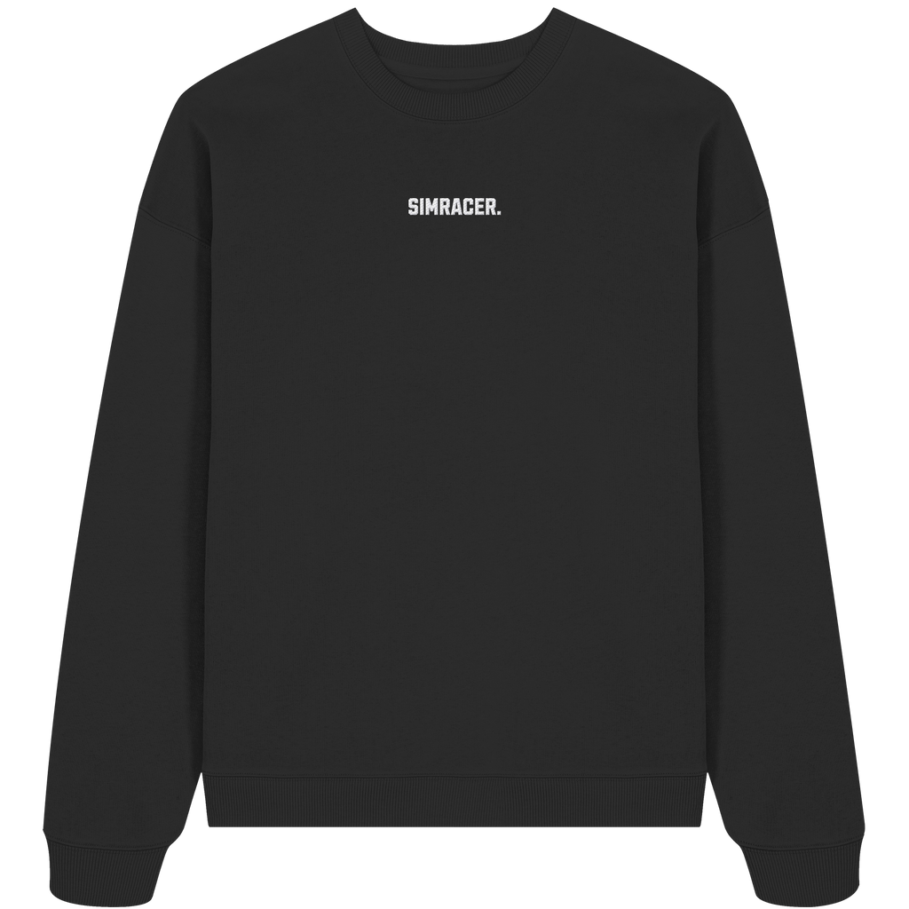 Simracer. Basic - Oversize Crewneck - Bestickt