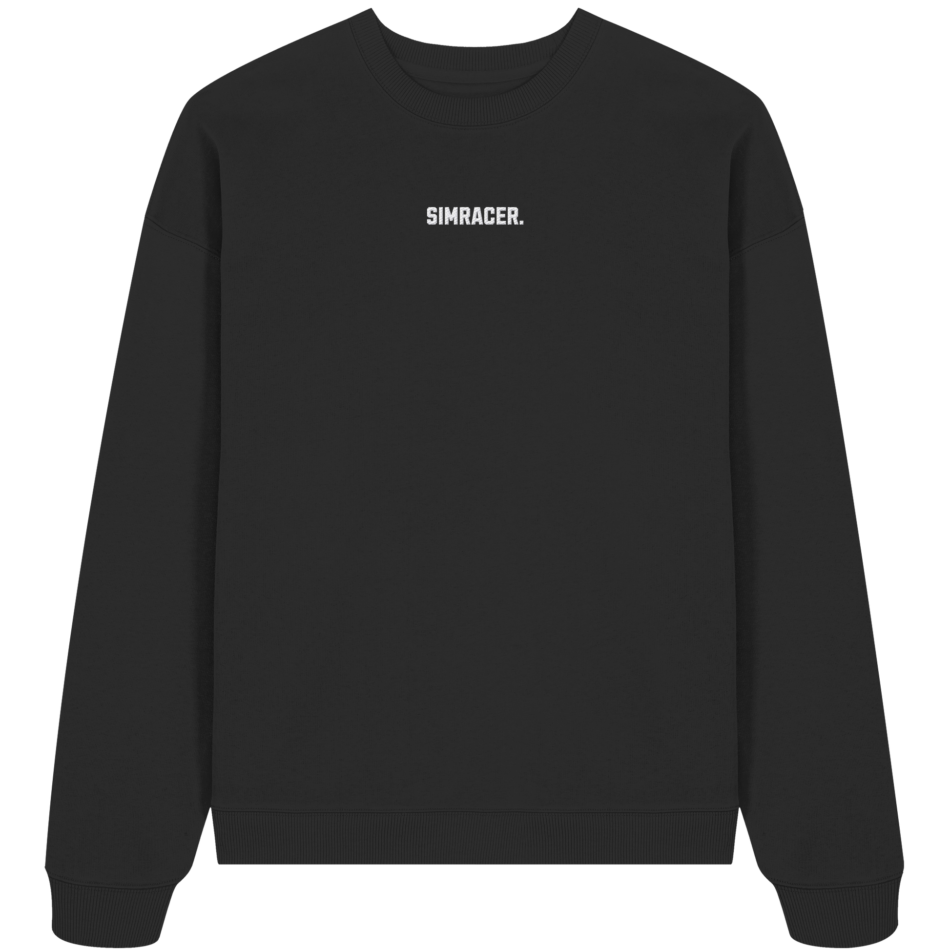 Simracer. Basic - Oversize Crewneck - Bestickt