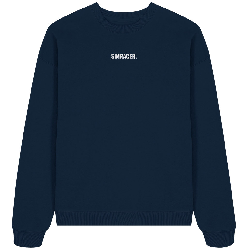Simracer. Basic - Oversize Crewneck - Bestickt
