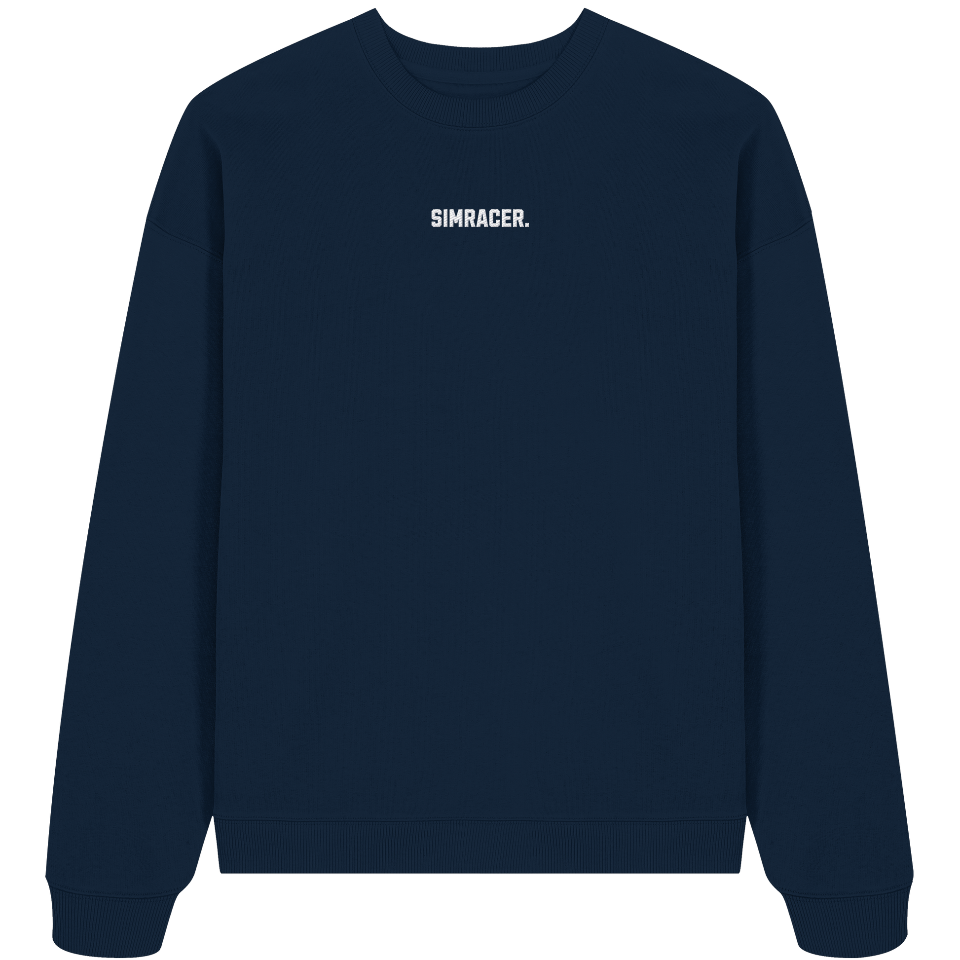 Simracer. Basic - Oversize Crewneck - Bestickt