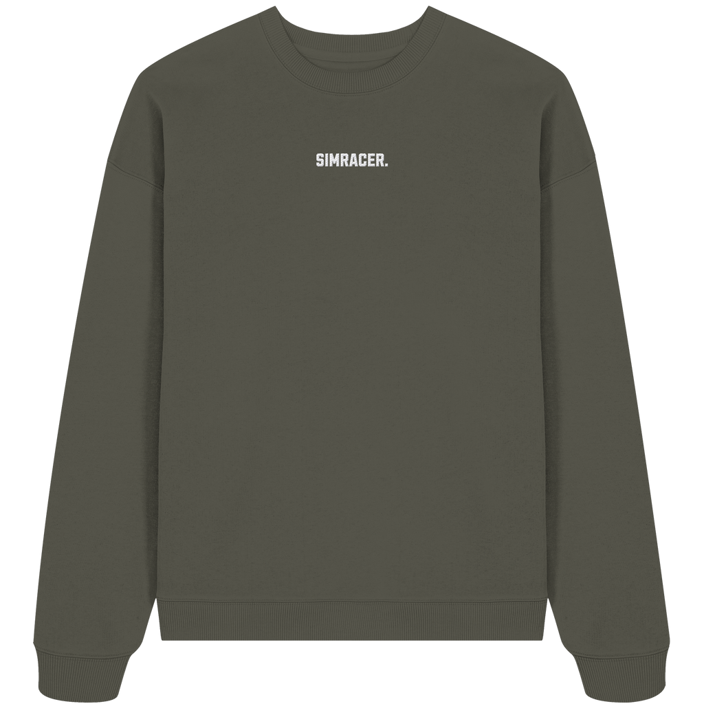 Simracer. Basic - Oversize Crewneck - Bestickt