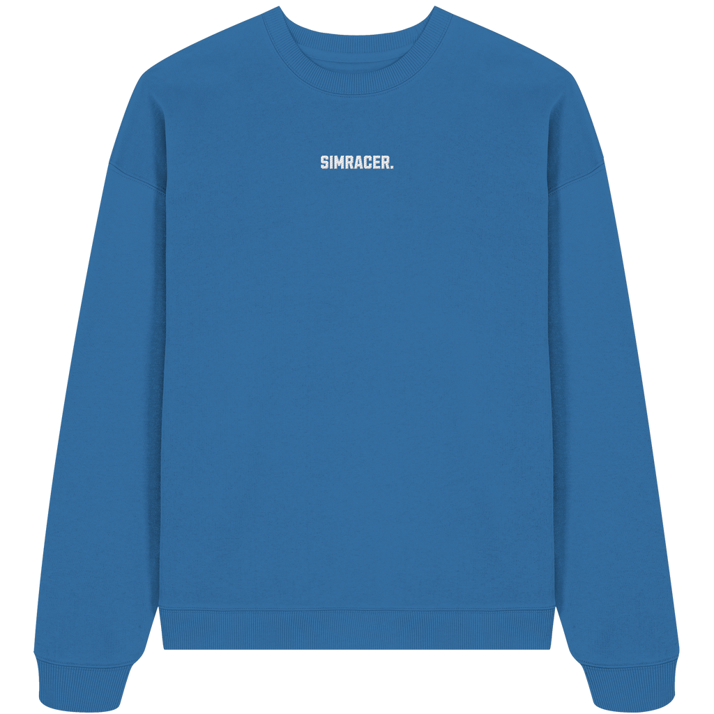 Simracer. Basic - Oversize Crewneck - Bestickt