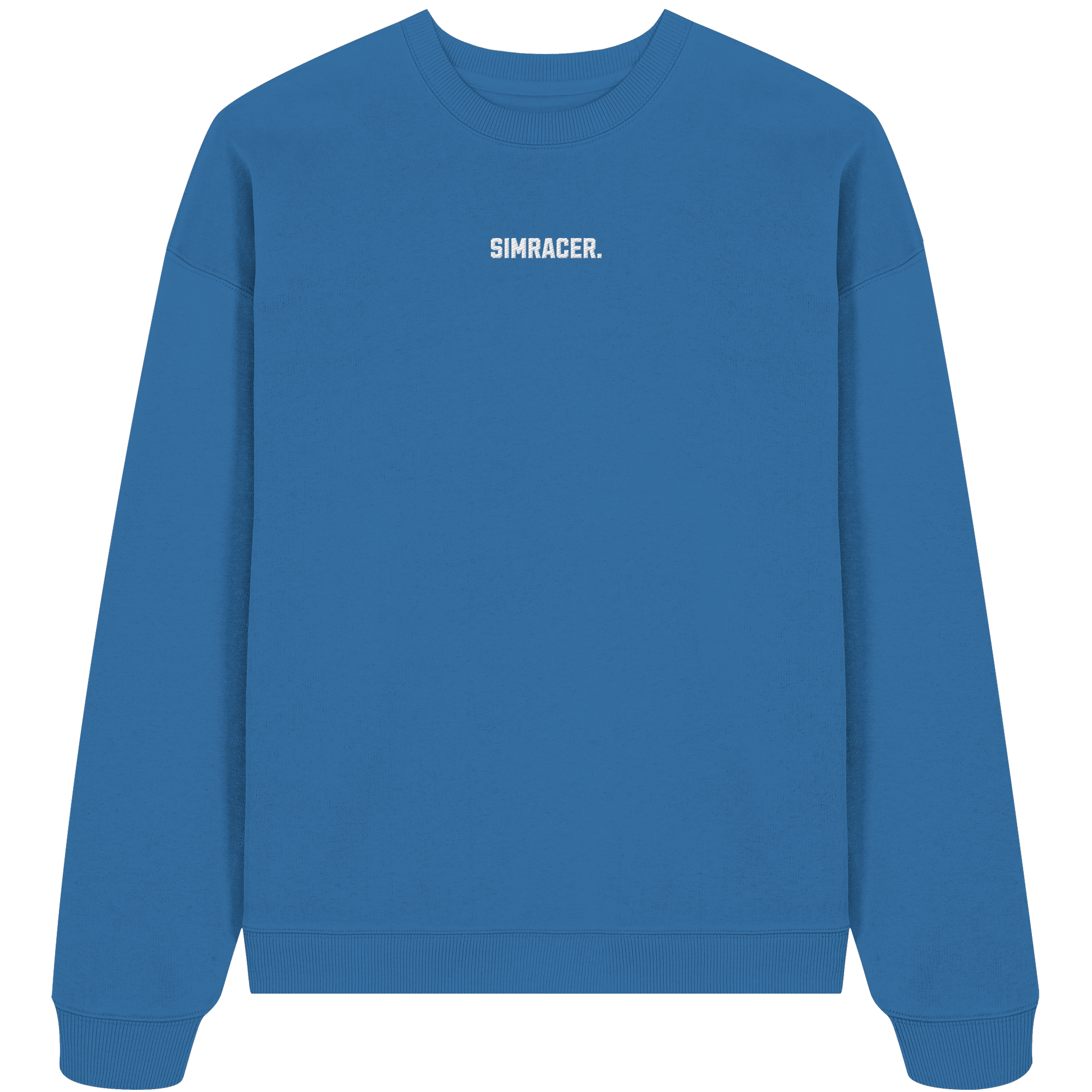 Simracer. Basic - Oversize Crewneck - Bestickt